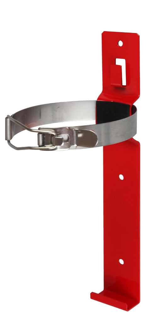 消火器用ブラケットＹＮＫ－２Ｘバンド式支柱：黒色